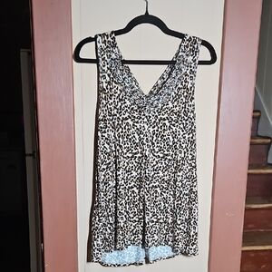 Maurices Animal Print V-Neck Top